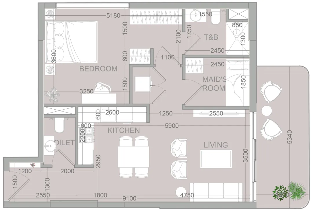 Object 1 TETR1S Tower floor plan