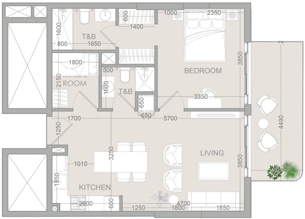 Object 1 TETR1S Tower floor plan