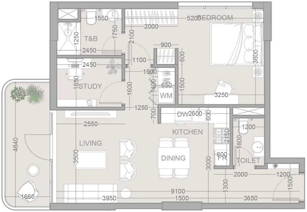 Object 1 TETR1S Tower floor plan