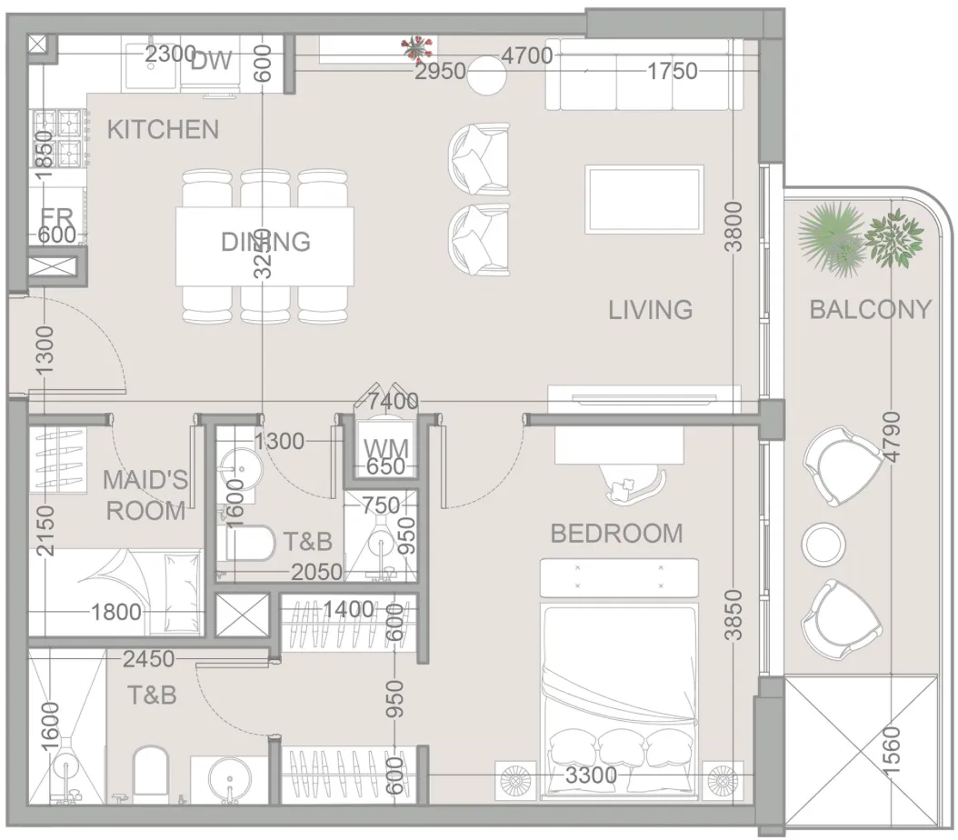 Object 1 TETR1S Tower floor plan