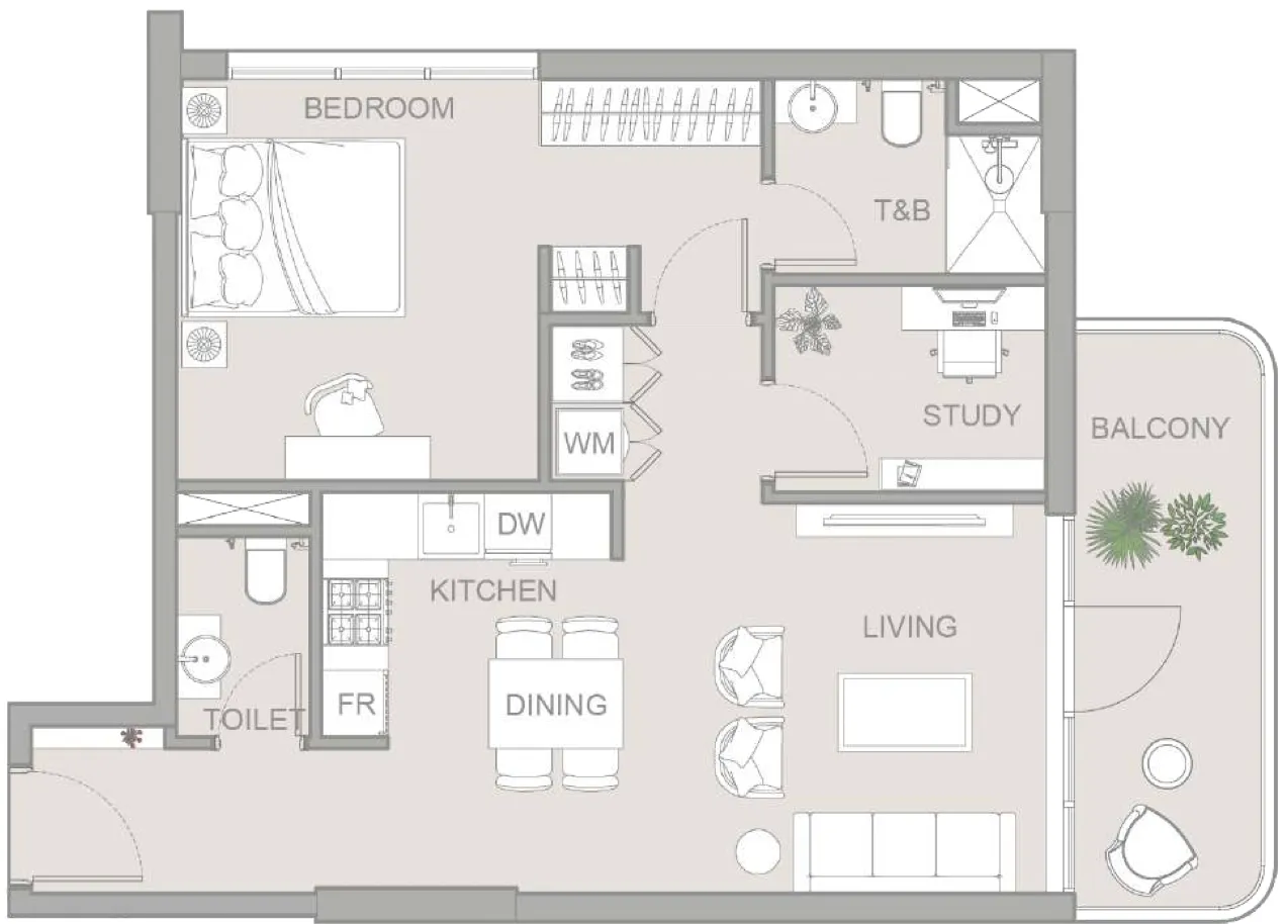 Object 1 TETR1S Tower floor plan