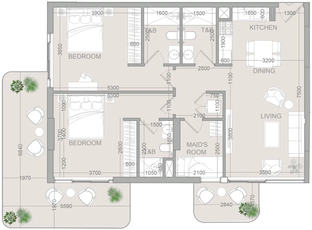 Object 1 TETR1S Tower floor plan