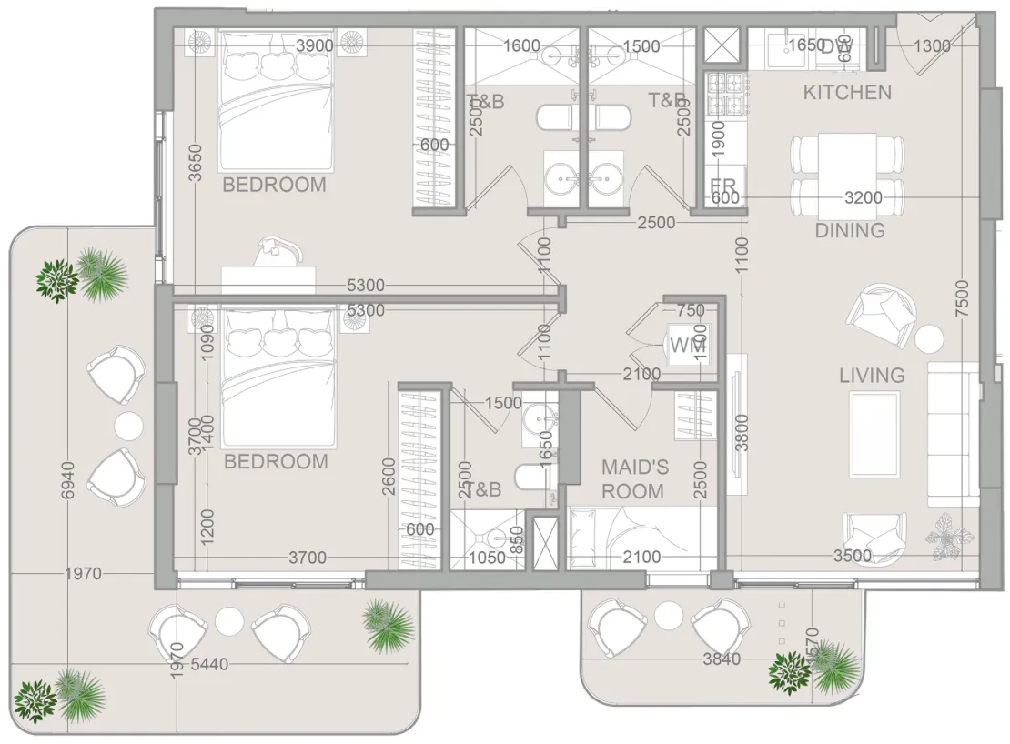 Object 1 TETR1S Tower floor plan