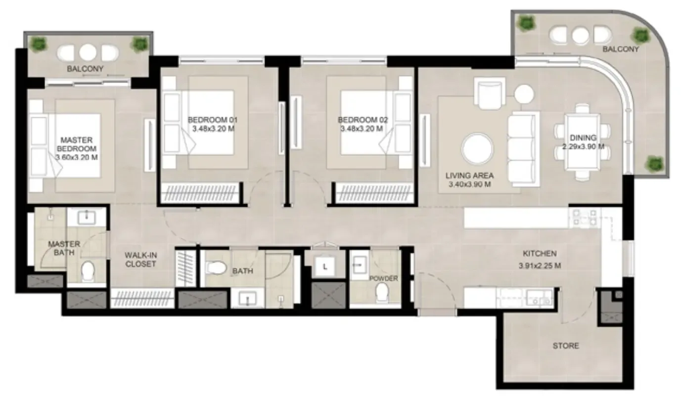 Nshama Group The Baltimore floor plan