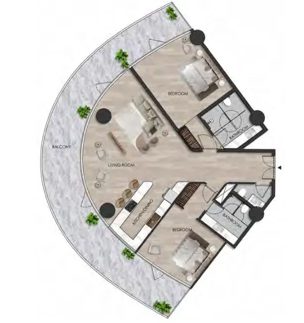 Range Developments The Beach Residence floor plan