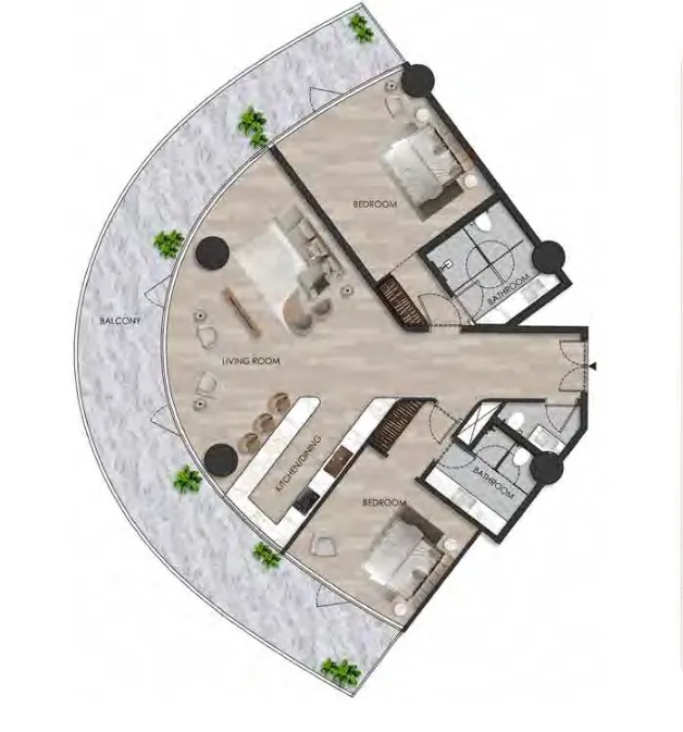 Range Developments The Beach Residence floor plan