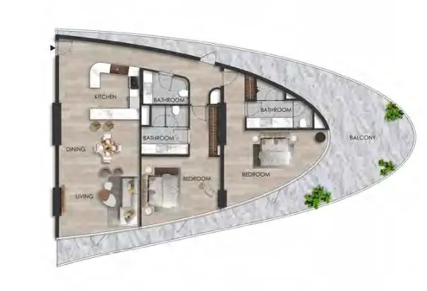 Range Developments The Beach Residence floor plan