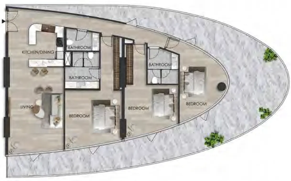 Range Developments The Beach Residence floor plan