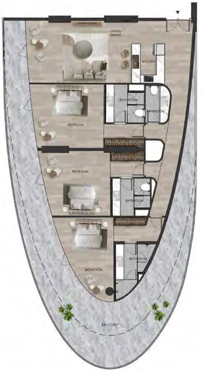 Range Developments The Beach Residence floor plan