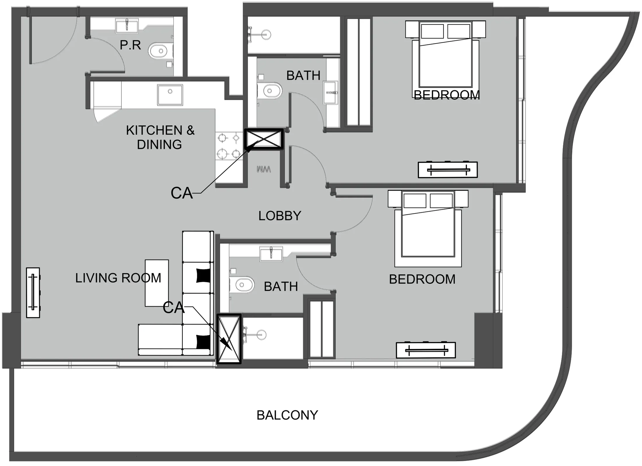 Prestige One Developments The Boulevard floor plan