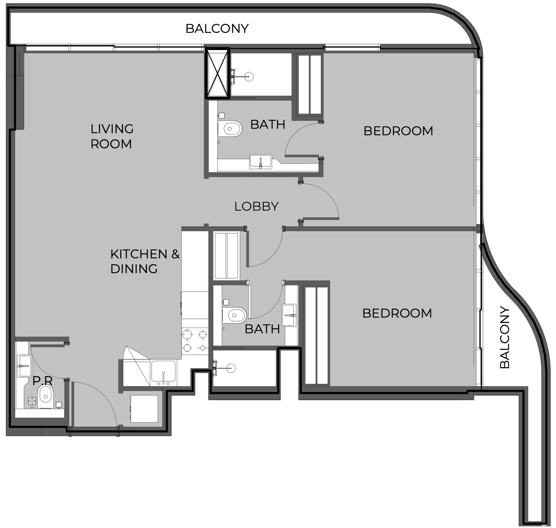 Prestige One Developments The Boulevard floor plan