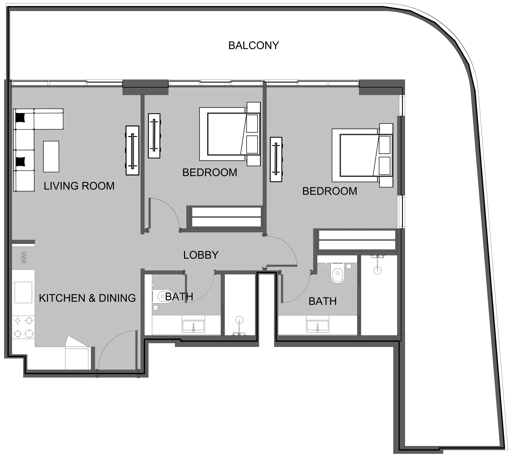 Prestige One Developments The Boulevard floor plan