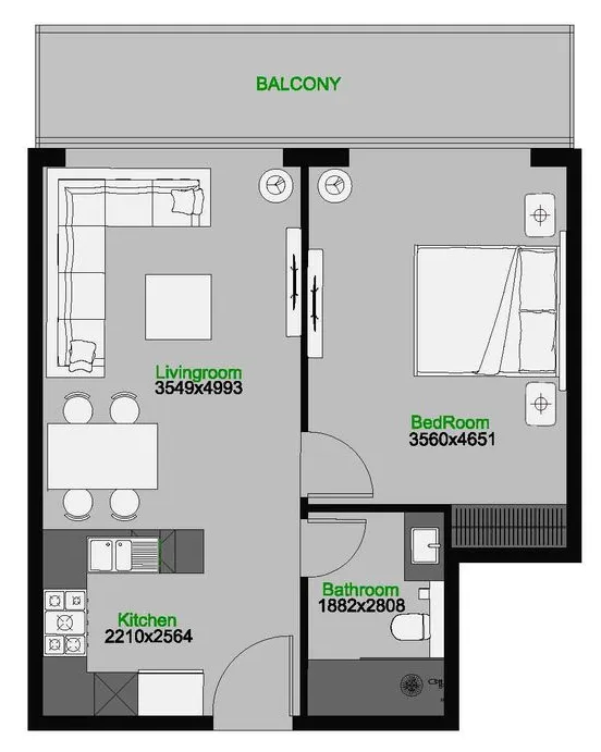 AQUA Properties The Central Downtown floor plan