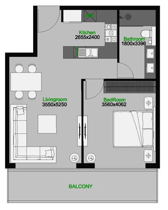AQUA Properties The Central Downtown floor plan