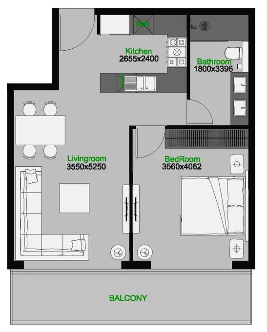 AQUA Properties The Central Downtown floor plan