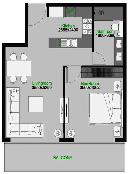 AQUA Properties The Central Downtown floor plan
