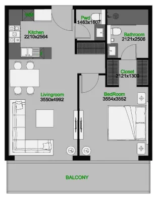AQUA Properties The Central Downtown floor plan