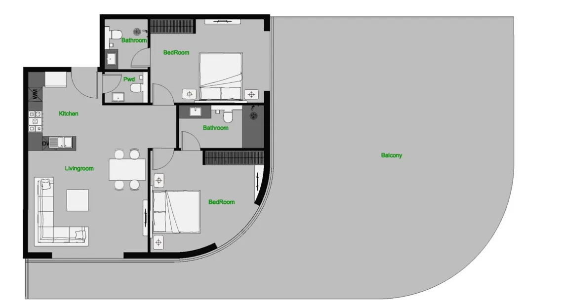 AQUA Properties The Central Downtown floor plan
