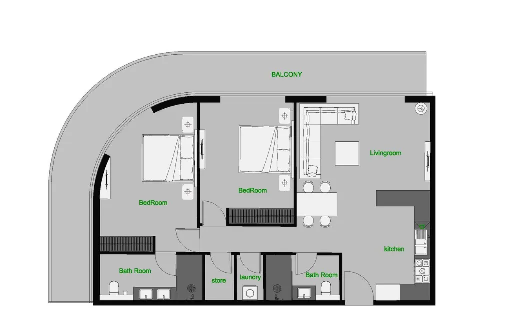 AQUA Properties The Central Downtown floor plan