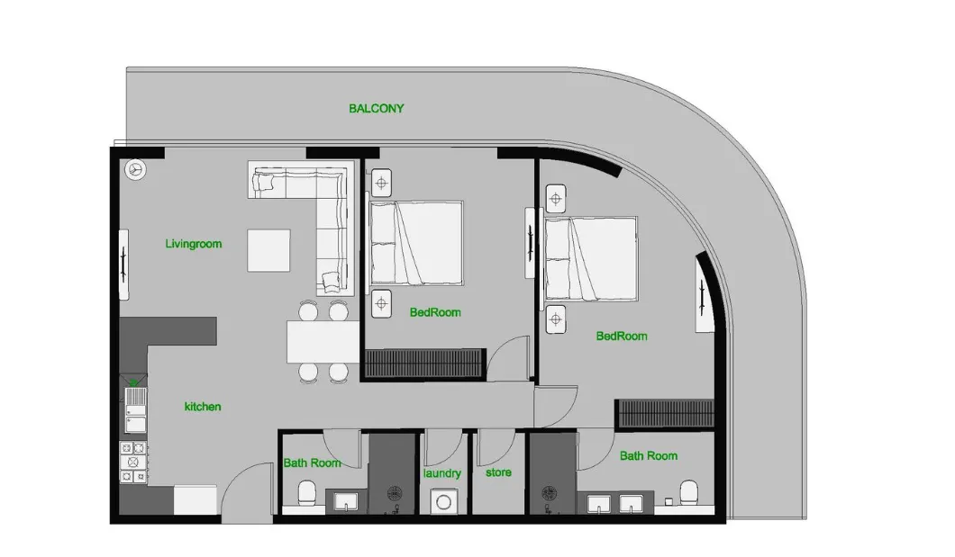 AQUA Properties The Central Downtown floor plan