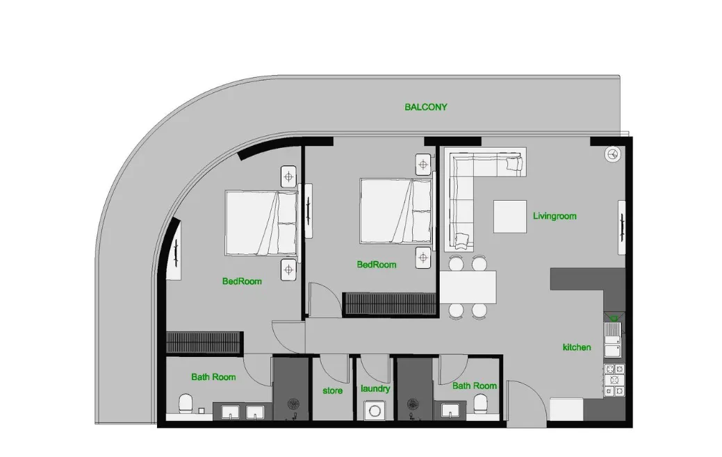 AQUA Properties The Central Downtown floor plan