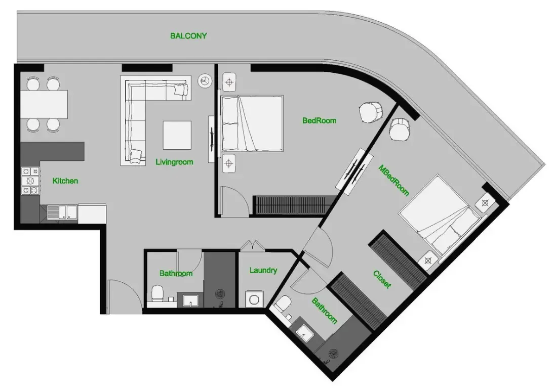 AQUA Properties The Central Downtown floor plan