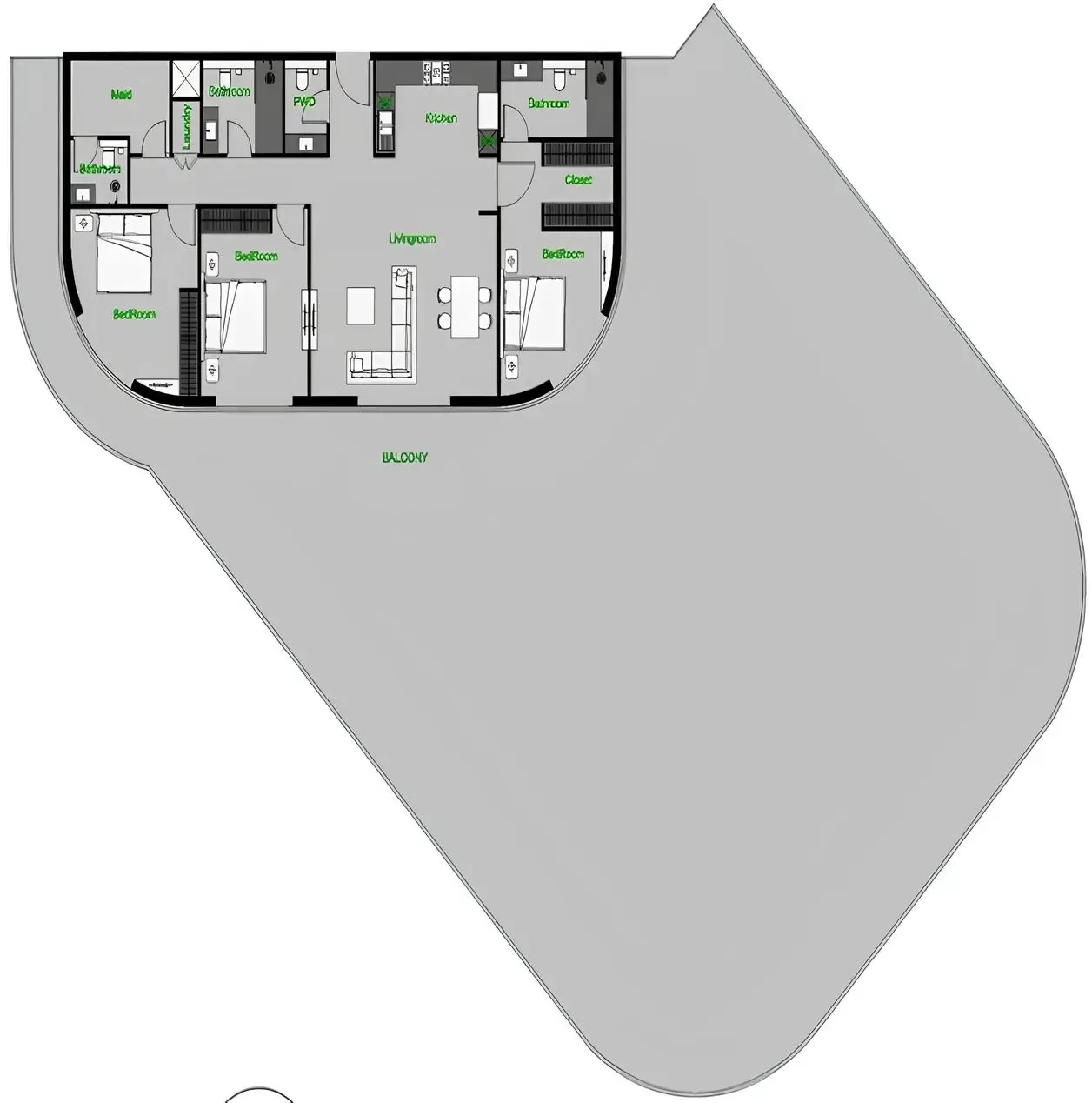 AQUA Properties The Central Downtown floor plan