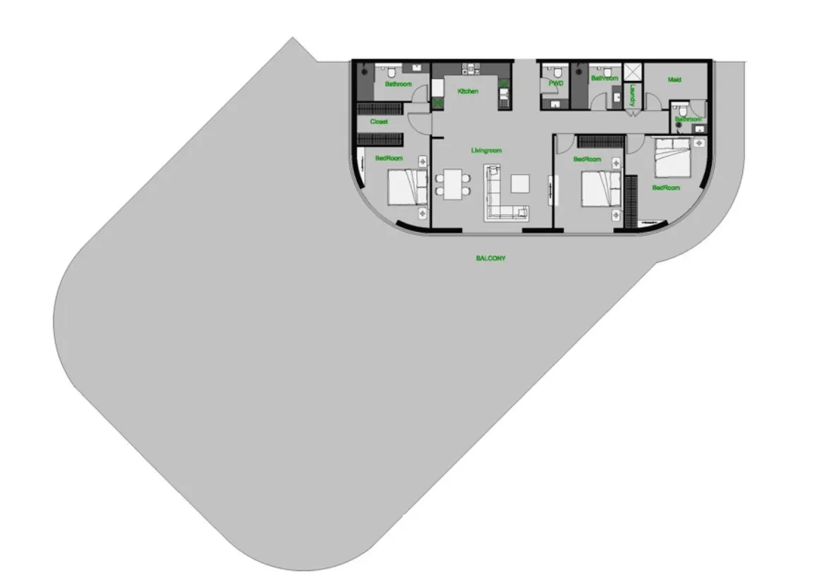 AQUA Properties The Central Downtown floor plan
