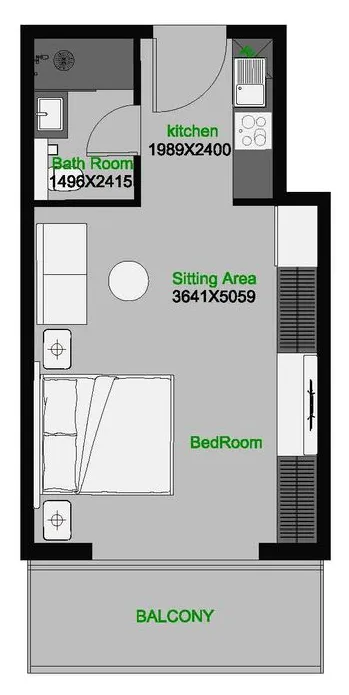 AQUA Properties The Central Downtown floor plan