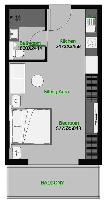 AQUA Properties The Central Downtown floor plan