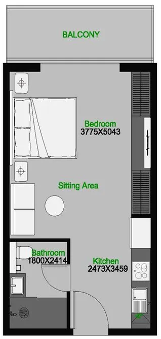 AQUA Properties The Central Downtown floor plan