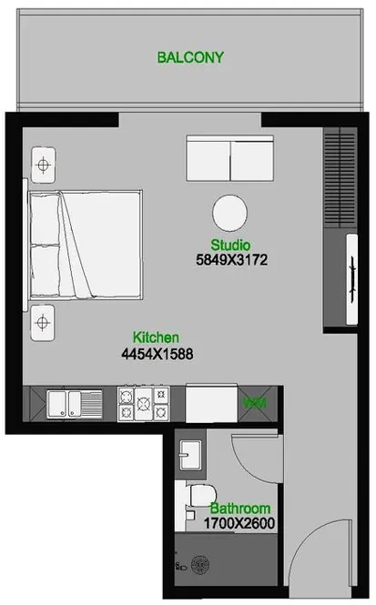 AQUA Properties The Central Downtown floor plan
