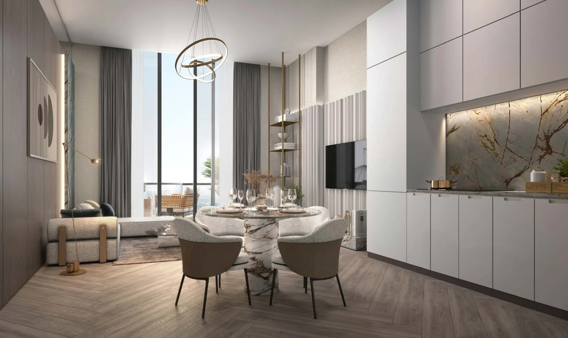 Interior at The Central Uptown in Dubai