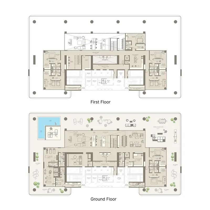 Al Seeb Developers The Chedi Private Residences floor plan