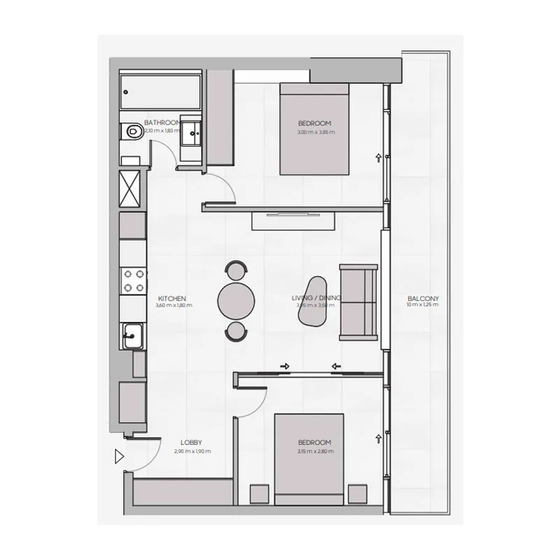 AQUA Properties The Community JVT floor plan
