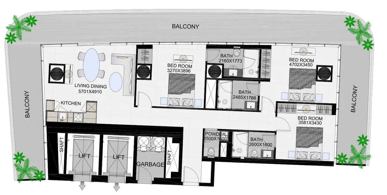 AQUA Properties The Community Sports Arena floor plan