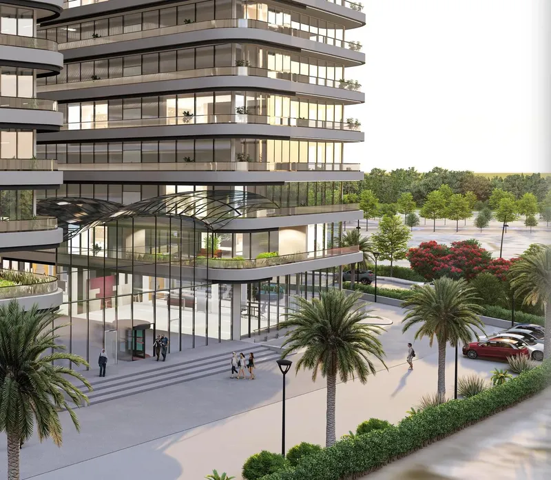 Exterior at The Community Sports Arena in Dubai Sports City Dubai