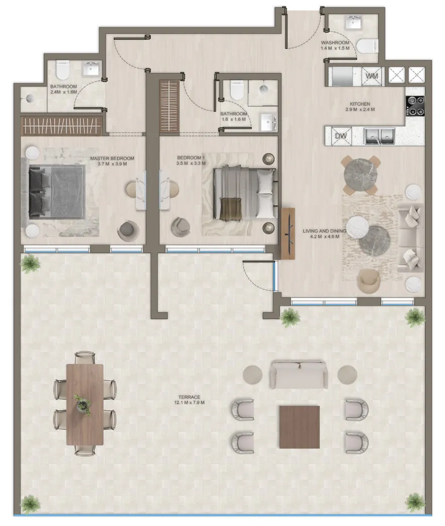 Arabian Gulf Developer The Corner floor plan