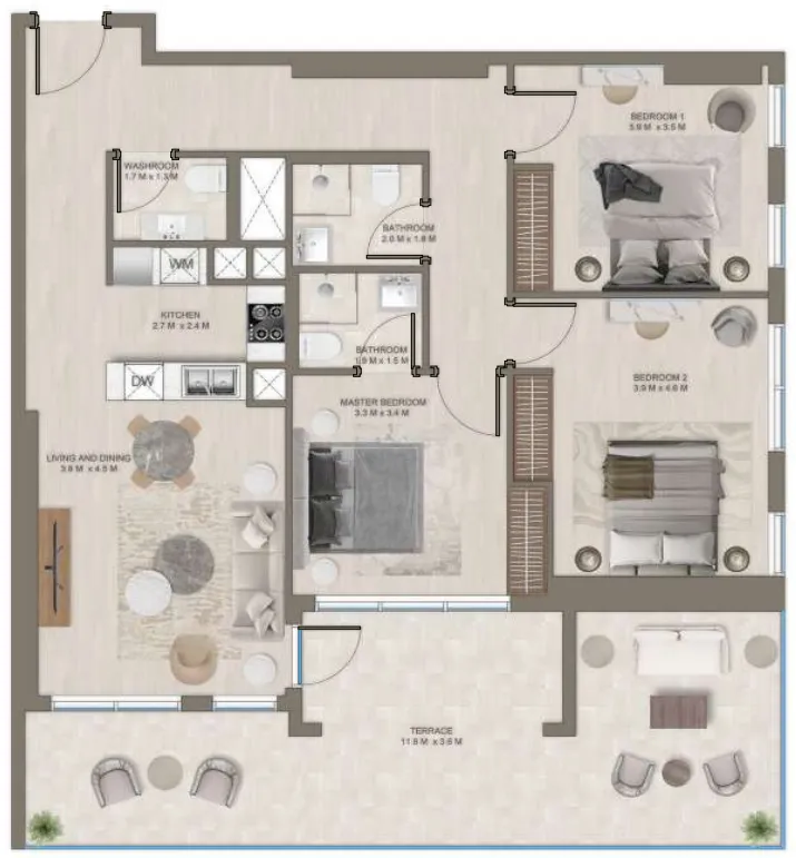 Arabian Gulf Developer The Corner floor plan