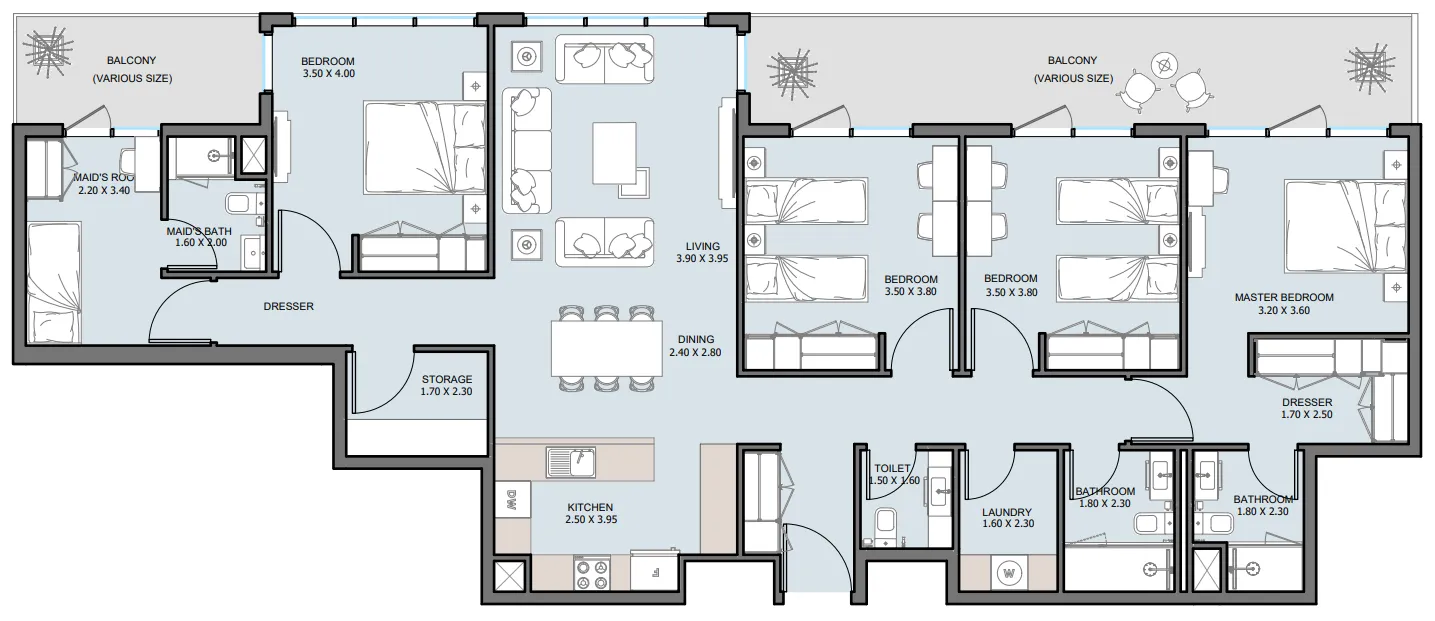 Reportage Properties The District floor plan