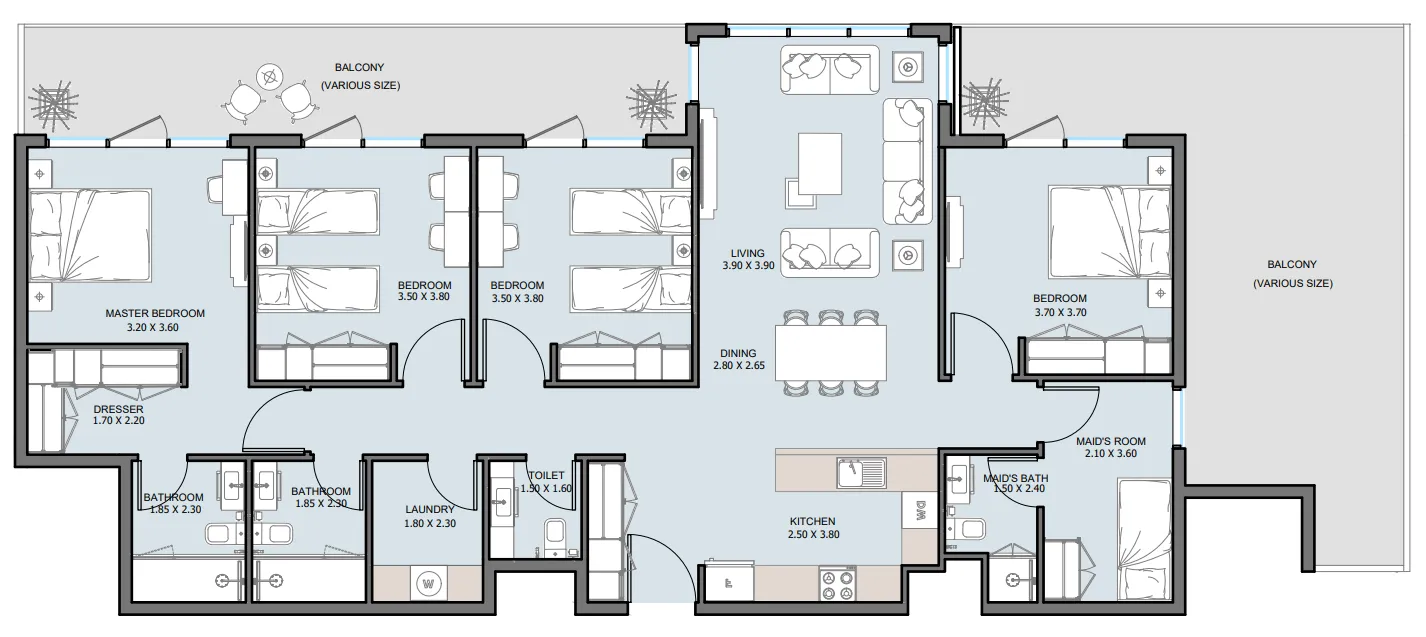 Reportage Properties The District floor plan
