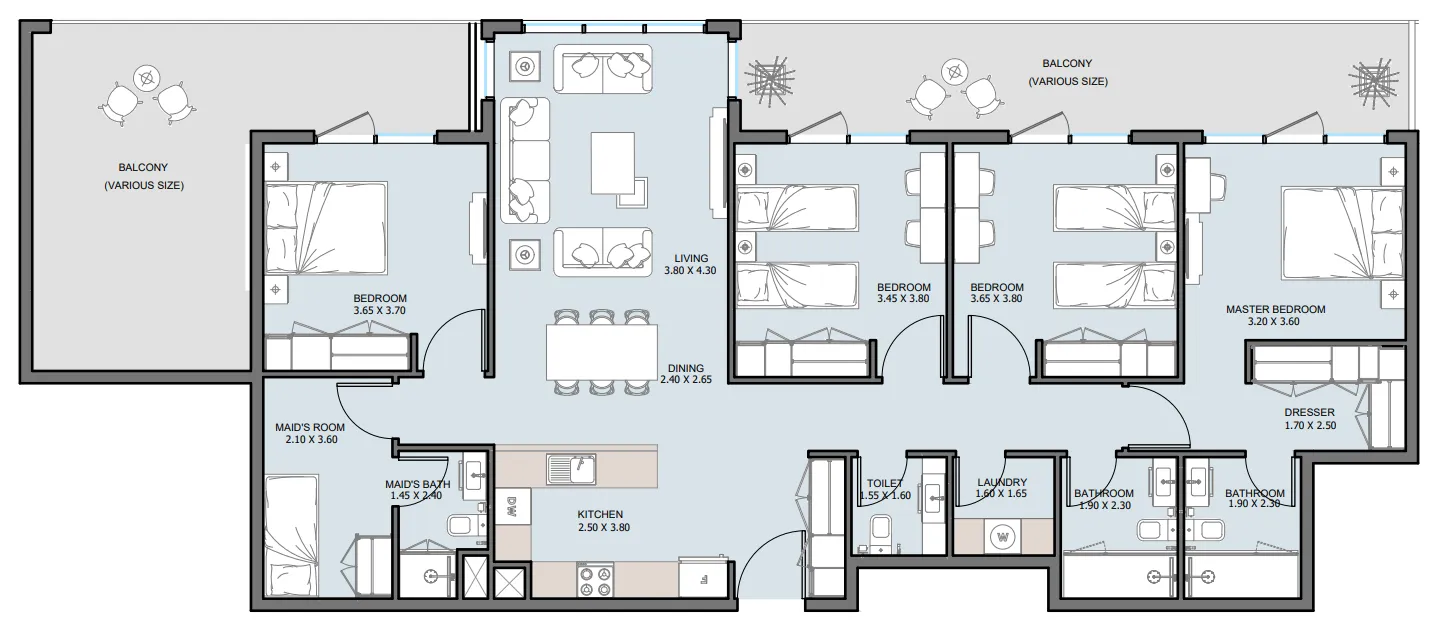 Reportage Properties The District floor plan