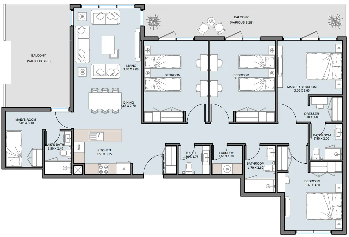 Reportage Properties The District floor plan
