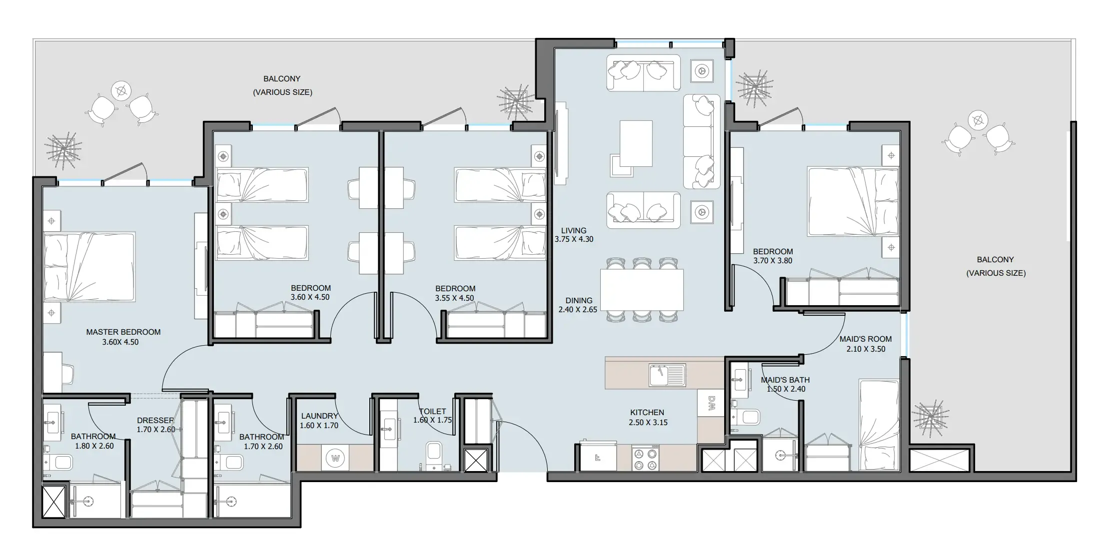 Reportage Properties The District floor plan
