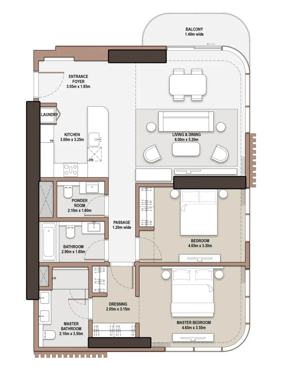 Meraas The Edit at d3 floor plan