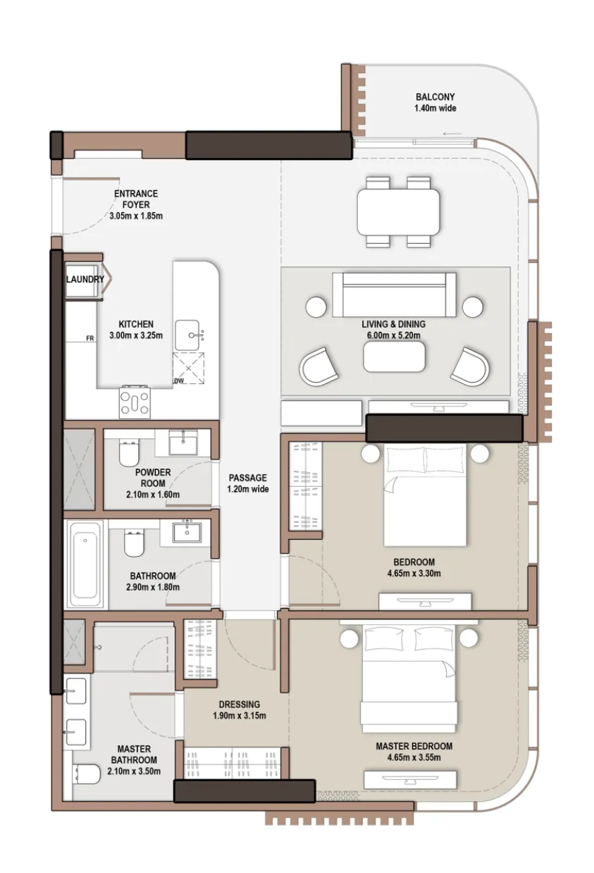 Meraas The Edit at d3 floor plan