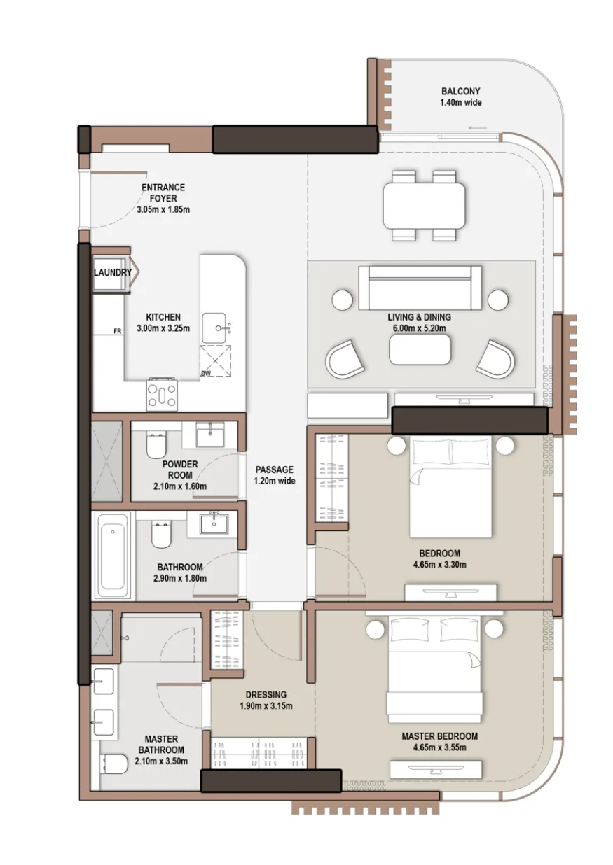 Meraas The Edit at d3 floor plan