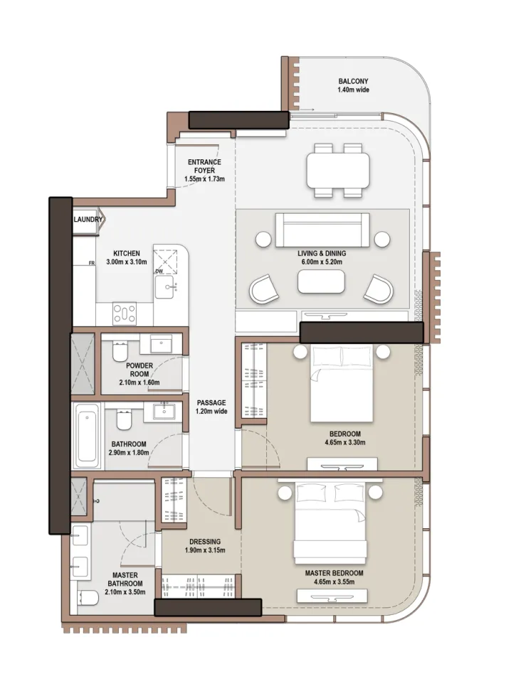 Meraas The Edit at d3 floor plan