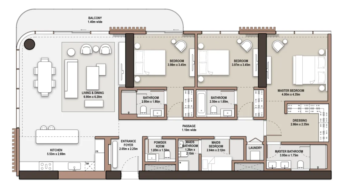 Meraas The Edit at d3 floor plan