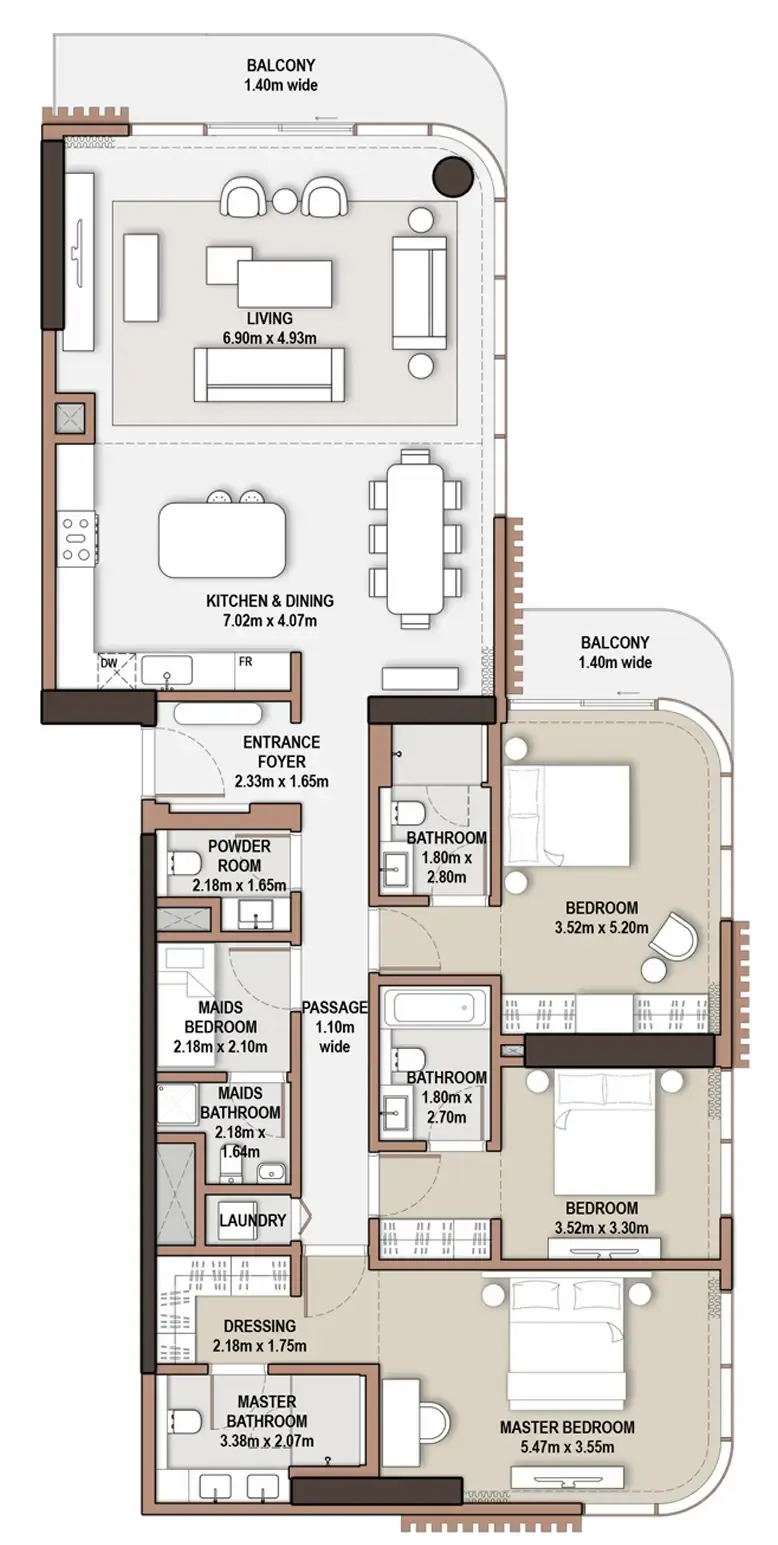 Meraas The Edit at d3 floor plan